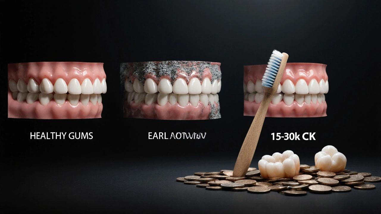 Postupné ničení zubů a dásní s výdajem na implantáty