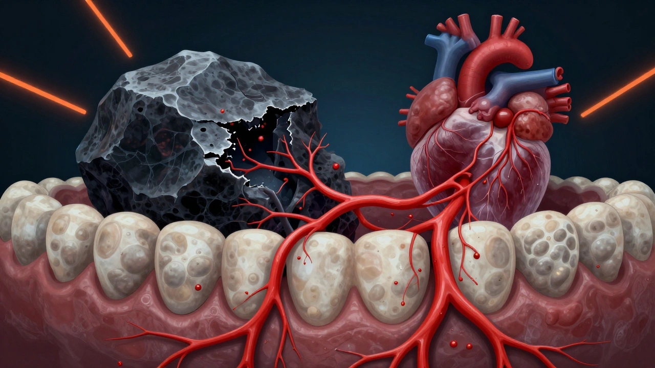 Bakterie z kameně šíří toxiny do krevního oběhu a poškozují srdce