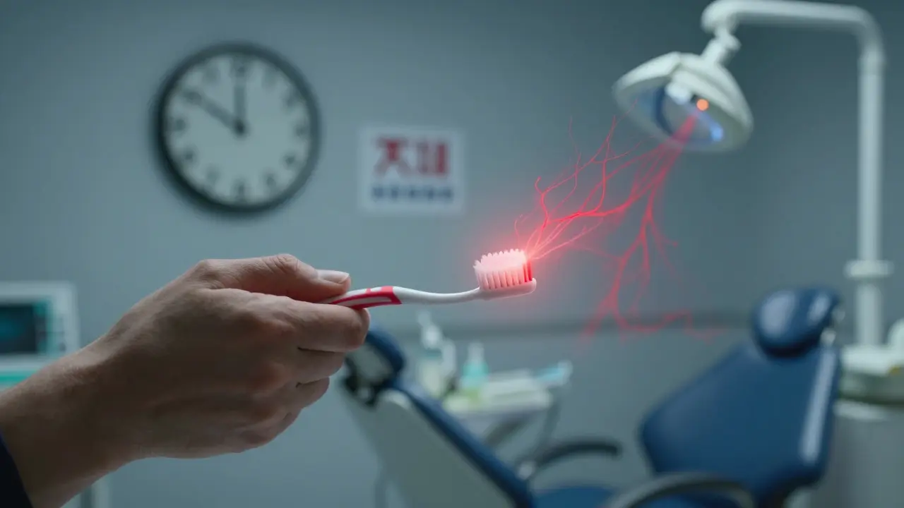 Rukou držíte kartáček, z dásní se šíří infekce k hlavě.