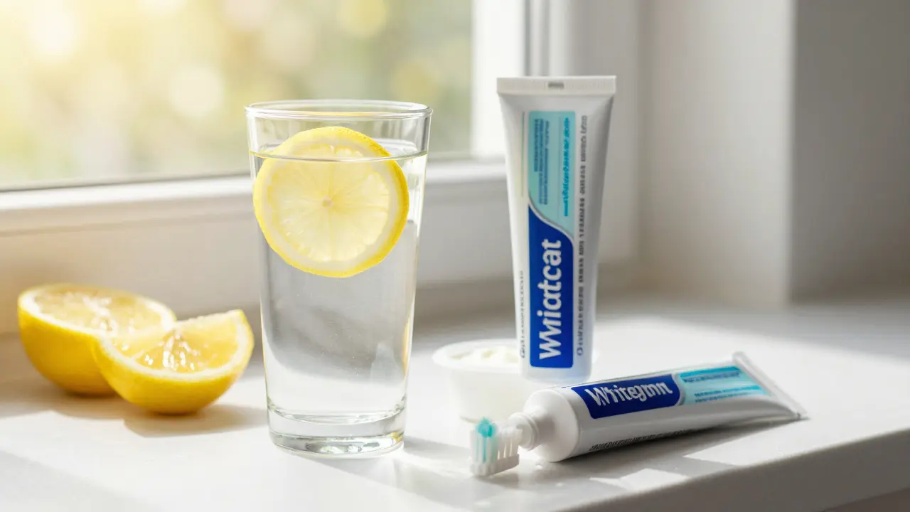 Přírodní alternativy pro péči o zuby: voda, citron, jogurt