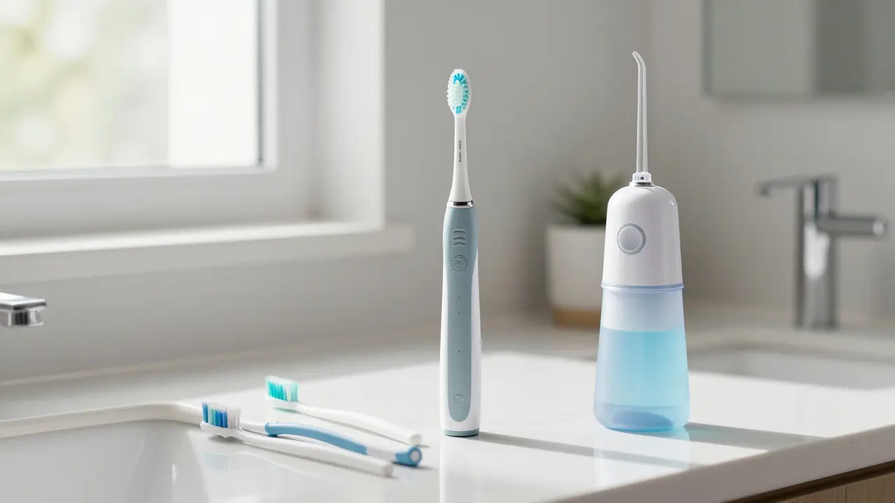 Hygienické pomůcky pro čištění zubů s rovnátky