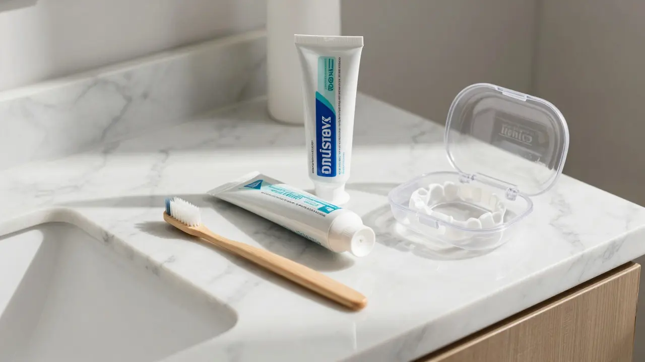 Hygienické potřeby pro péči o zubní fazety
