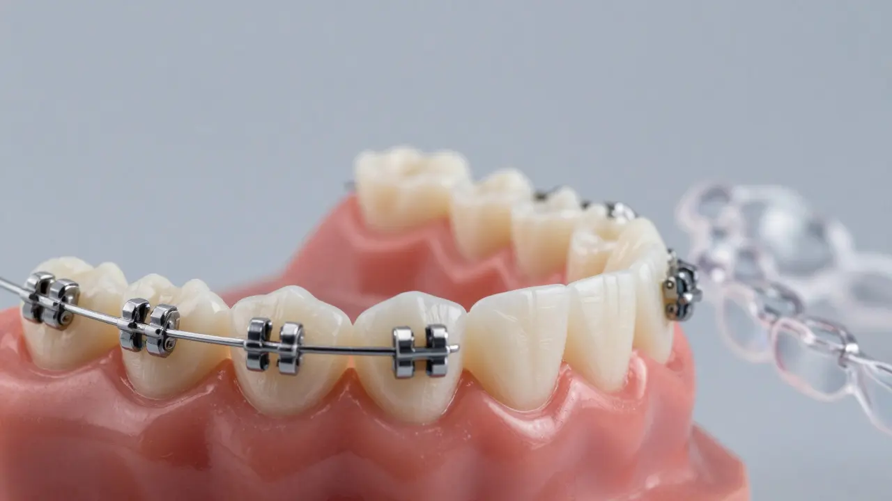 Detailní srovnání kovových a keramických držáků na zubech