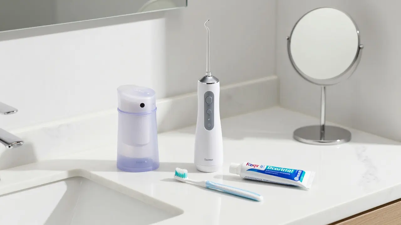 Hygienické pomůcky pro čištění zubů s rovnátky